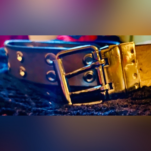 Reversible Silver and Black Leather Belt, with Turning Buckle 🩶🖤 - Picture 10 of 15